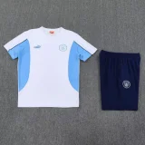 Man City White Training Short Suit