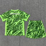 2025-26 Sporting Lisbon Green Goalkeeper Kids SoccerJersey