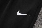 24-25 France Black Kids Half Pull Tracksuit (童装)(半拉链)