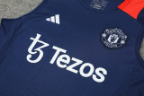 24-25 Man Utd BlueTank top and shorts suit