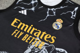 24-25 RMA Black white Tank top and shorts suit *豹黑灰