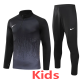 2024 NK Black Kids Half Pull Tracksuit (童装)(半拉链)