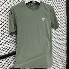 A222 UA Green High Quality Casual T-Shirt #牛头