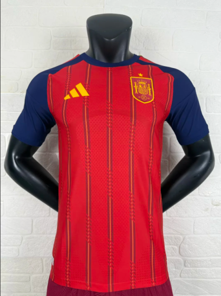 26-27 Spain Home Player Version Soccer Jersey