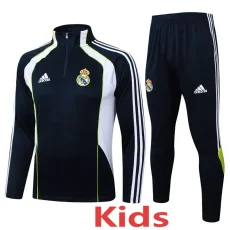 2025-26 RMA Royal blue Kids Half Pull Tracksuit#E2571(童装)(半拉链)