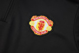 2025-26 Man Utd Black Half Pull Tracksuit #B2506(半拉链）