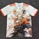 25-26 Japan White Special Edition Fans Soccer Jersey *橙白赛亚人