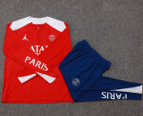 2025-26 PSG Jordan Red Half Pull Tracksuit #B2516(半拉链）