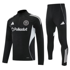 2025-26 Inter Miami Black Half Pull Tracksuit (半拉链）
