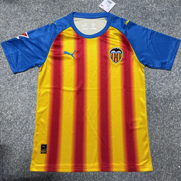 25-26 Valencia Yellow Fans Soccer Jersey