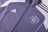 2025-26 Man Utd Purple Jacket Tracksuit #07