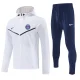 2025-26 PSG White Hoodie Jacket Tracksuit