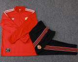 2025-26 Man Utd Red Kids Half Pull Tracksuit #E2596(童装)(半拉链)