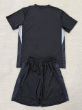 25-26 USA Black Goalkeeper Kids Soccer Jersey