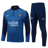 2025-26 PSG Royalblue Half Pull Tracksuit #B2566(半拉链）