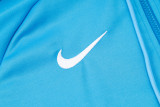 24-25 CHE Lake blue Hoodie Half Pull Tracksuit #F606半拉连帽