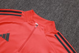 2025-26 Bayern Orange Kids Half Pull Tracksuit#E25120(童装)(半拉链)