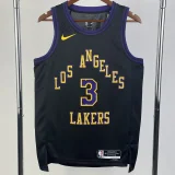 2023-24 LAKERS DAVIS #3 Black City Edition Top Quality Hot Pressing NBA Jersey