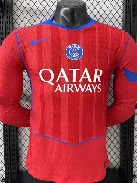 25-26 PSG Third Long Sleeve Player Version Soccer Jersey (长袖球员)