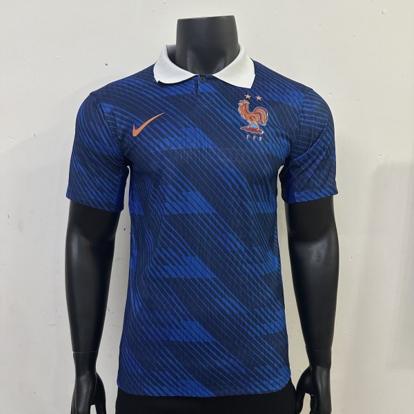 26-27 France Home Player Version Soccer Jersey