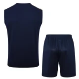 25-26 JUV Royal blue Tank top and shorts suit #D2518