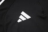2025-26 Germany Black Half Pull Tracksuit (半拉链）