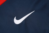 2025-26 PSG Royal blue Half Pull Tracksuit #B2546(半拉链）