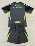 25-26 Tigres UANL Black GoalKeeper Kids Soccer Jersey