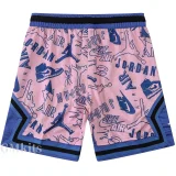 C2444 Jordan Pink Blue Casual Short Pants