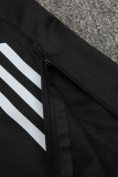 2024 AD Black Kids Half Pull Tracksuit (童装)(半拉链)