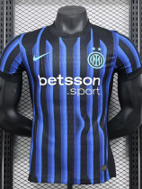 25-26 INT Home Player Version Soccer Jersey (前带广告)