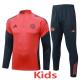 2025-26 Bayern Orange Kids Half Pull Tracksuit#E25120(童装)(半拉链)