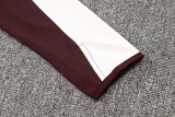 24-25 Bayern Deep Red Half Pull Tracksuit (半拉链)
