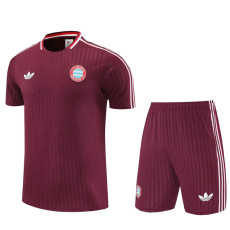 25-26 Bayern Jujube red Training short Suit