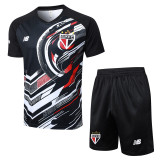 2025-26 Sao Paulo Black Training Short Suit #D25162