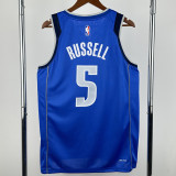 2022-23 Dallas Mavericks RUSSELL #5 Blue Top QualityHot Pressing NBA Jersey(V领）