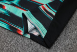 25-26 Portugal Black green Half Pull Tracksuit #B2507(半拉链)