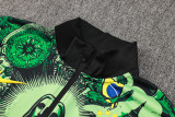 24-25 Brazil Green Jacket Tracksuit #A810(喷墨)
