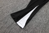 24-25 NK Black Kids Half Pull Tracksuit #05(童装半拉链)(白色领)