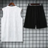 25-26 CHE White Tank top and shorts suit