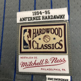 1994-95 Magic HARDAWAY #01 Grey Retro Top Quality Hot Pressing NBA Jersey