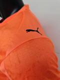25-26 Man City Orange Player Version Soccer Jersey