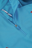 25-26 Flamengo Blue Half Pull Tracksuit (半拉链)