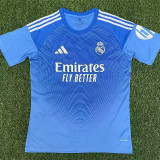 25-26 RMA Blue GoalKeeper Fans Soccer Jersey