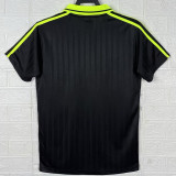 2025 Ad Oasis Joint Edition Black Polo Short Sleeve (荧光绿广告)