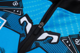 25-26 Napoli Blue Kids Half Pull Tracksuit #E25152(童装)(半拉链)