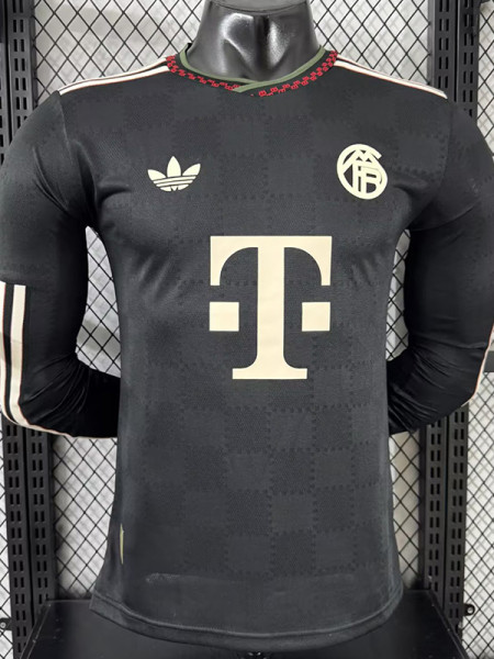 2025-26 Bayern Third Long Sleeve Player Version SoccerJersey(长袖球员)