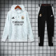 2025-26 RMA White Hoodie Tracksuit (卫衣套装）