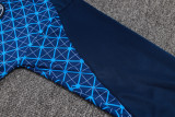 2025-26 PSG Royalblue Half Pull Tracksuit #B2566(半拉链）