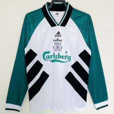1993-1995 LIV Away Long Sleeve Retro Soccer Jersey (长袖)